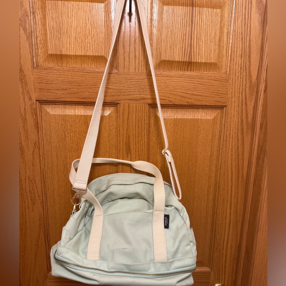 Kate Spade Saturday Weekend Bag Blue and Ivory